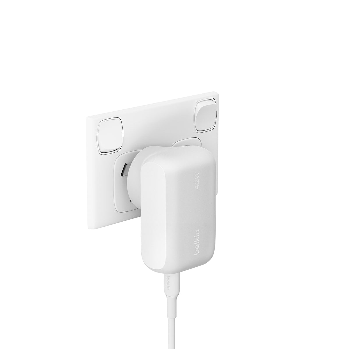 Belkin Boostcharge Dual Wall - Charger 42W White