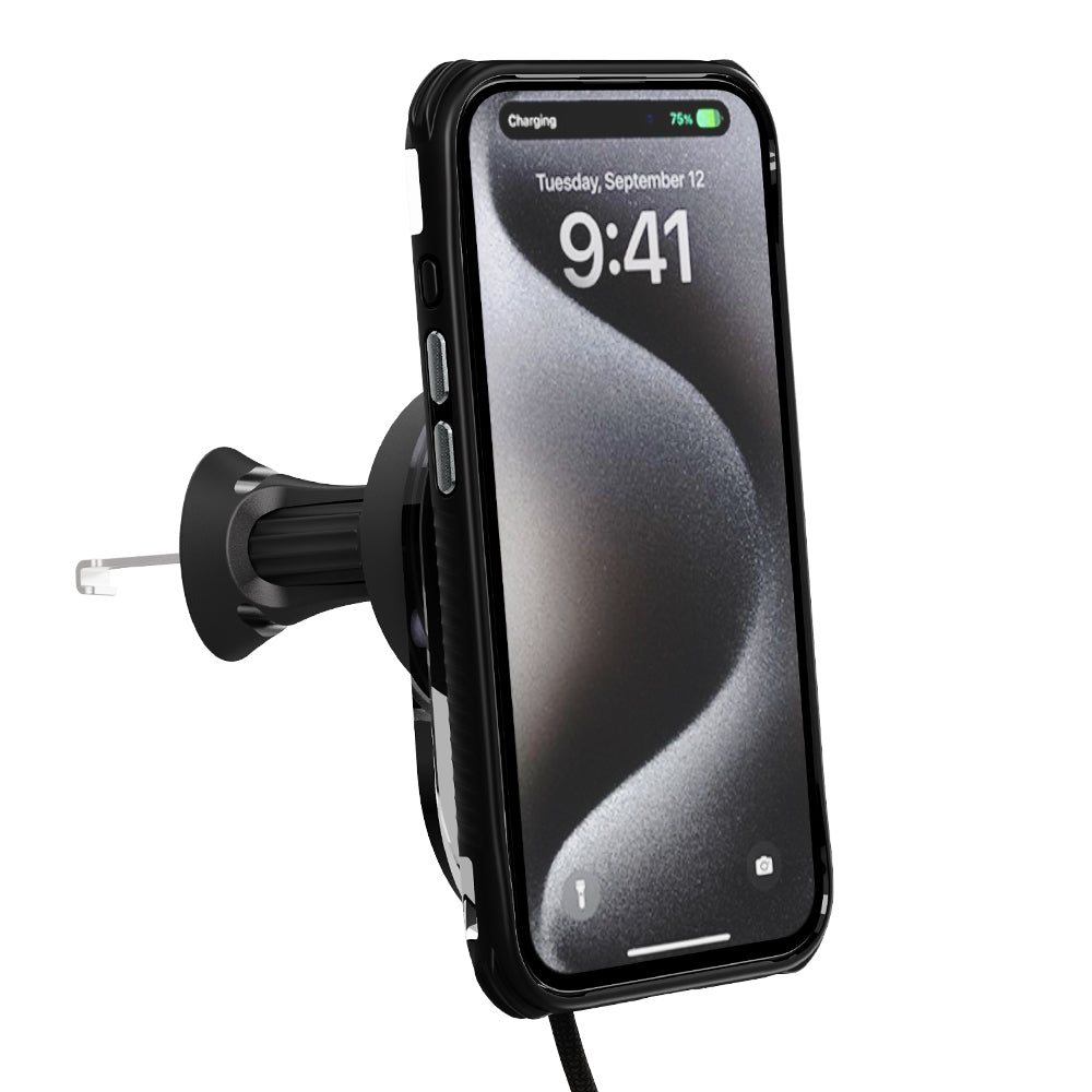 EFM Qi2 Wireless Car Charger - With 20W Power Supply and 1M Cable
