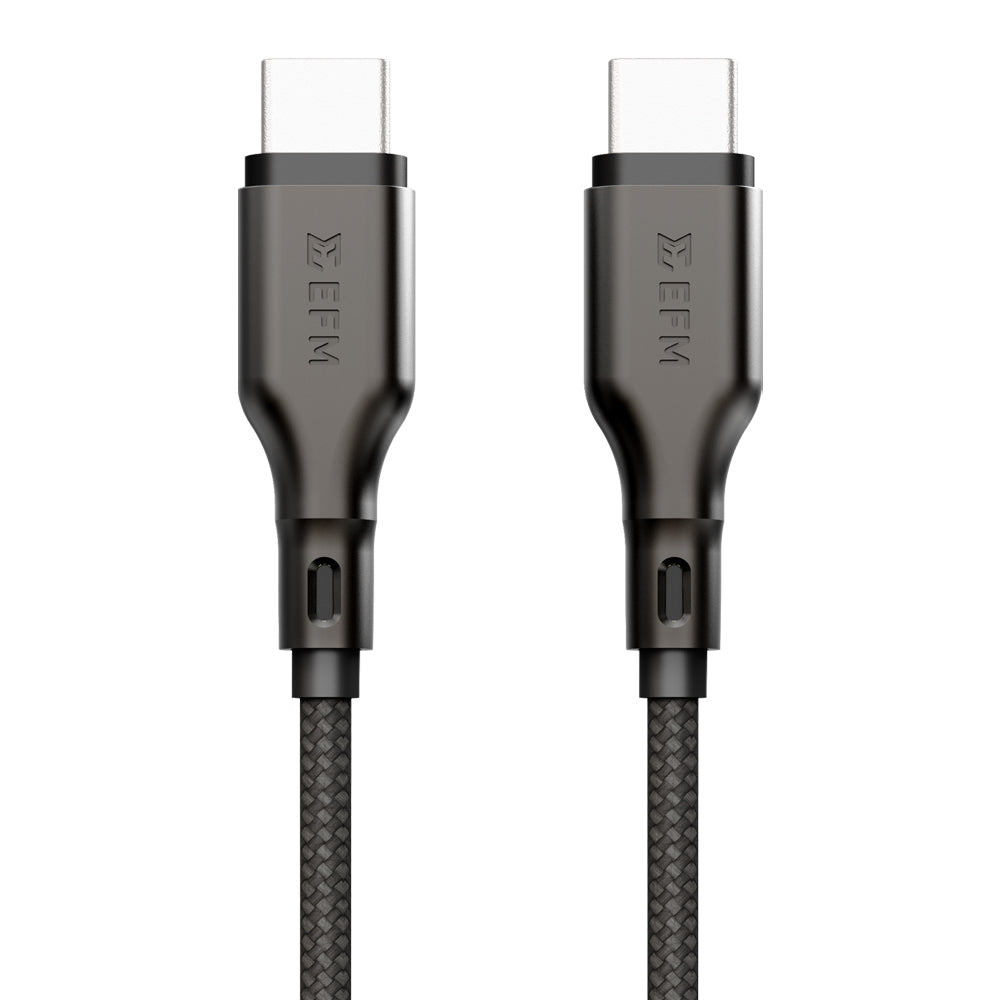 EFM USB-C to USB-C Essential Power Cable - With Aramid Fibre Reinforcement 1M
