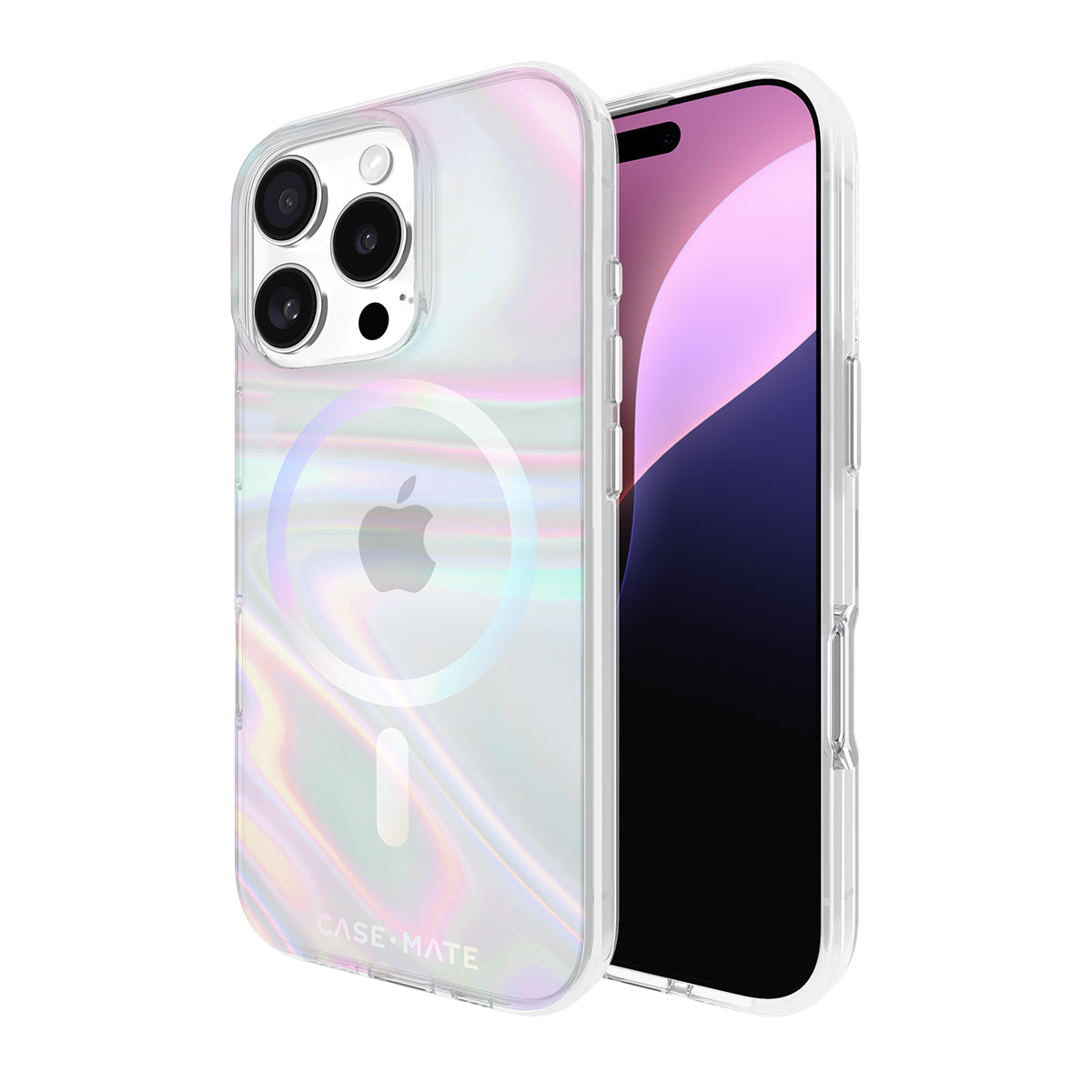 Case-Mate Soap Bubble MagSafe Case - For iPhone 16 Pro - Iridescent