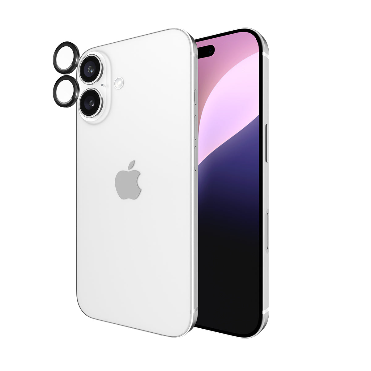 Case-Mate Aluminum Ring Lens Protector - For iPhone 16 / 16 Plus - Black