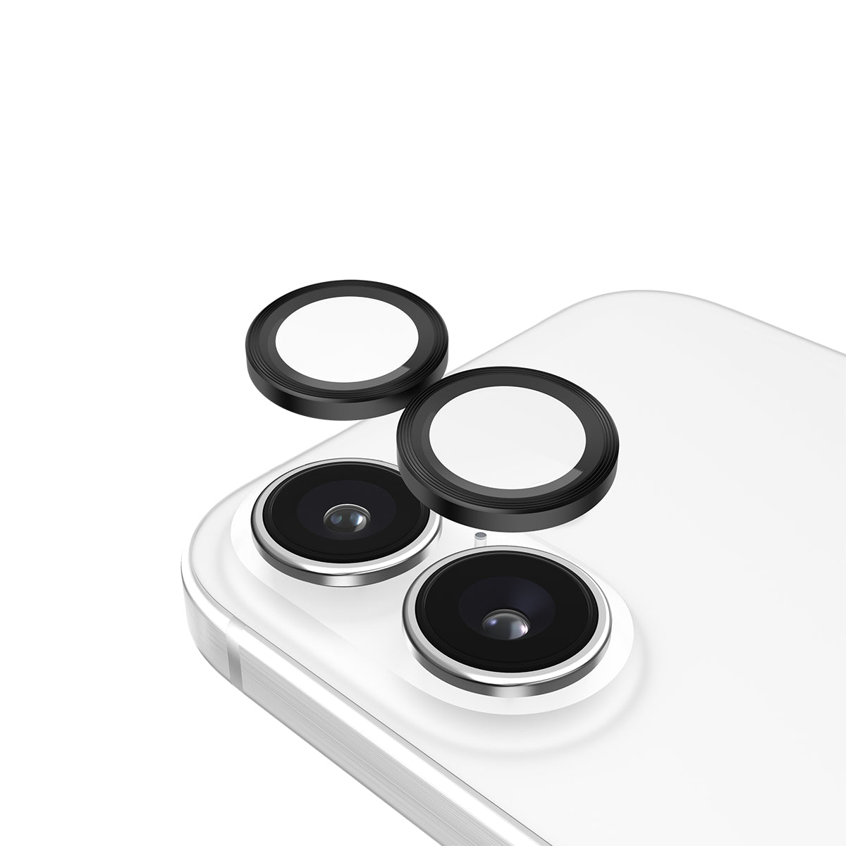 Case-Mate Aluminum Ring Lens Protector - For iPhone 16 / 16 Plus - Black