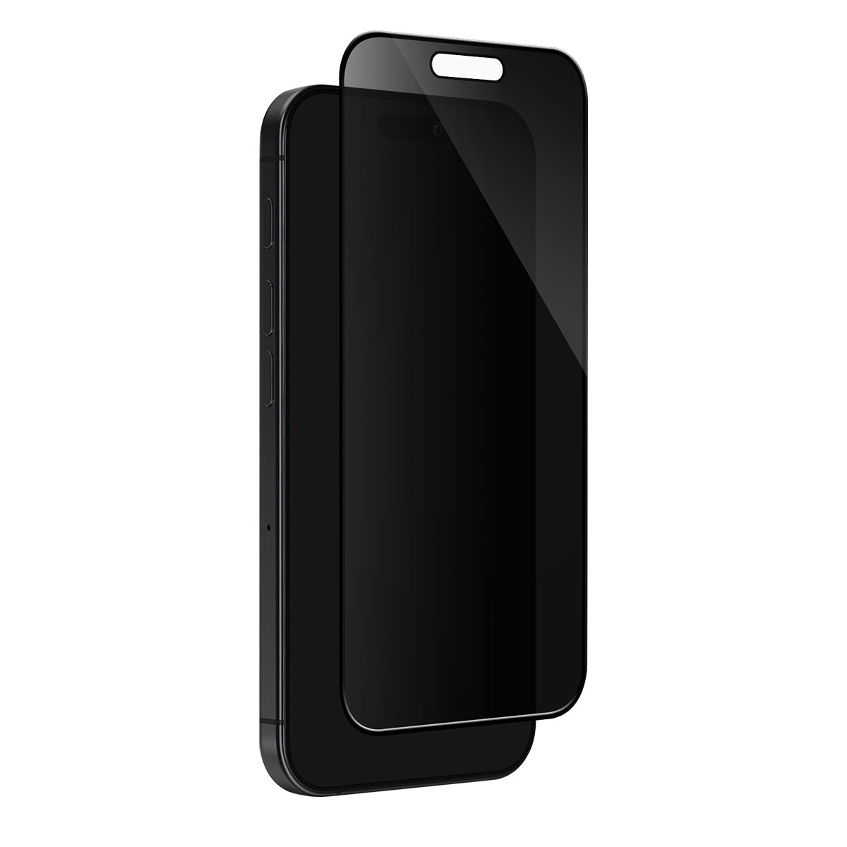 EFM Privacy Glass Screen Armour - For iPhone 16 Pro Max - Black Transparent