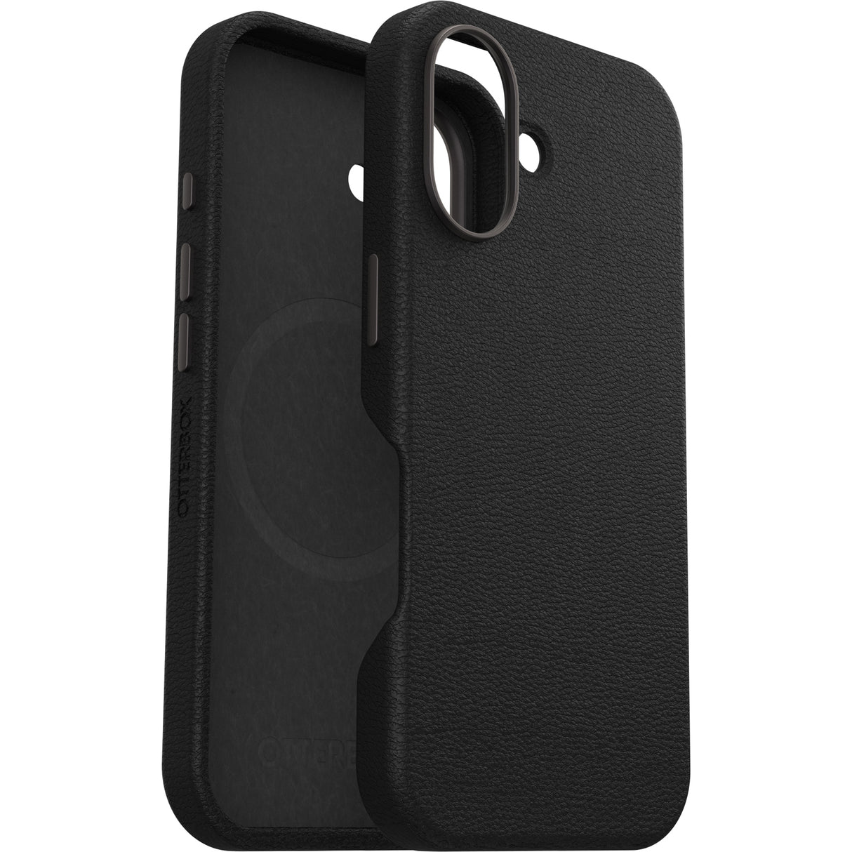 OtterBox Symmetry Cactus Leather Case - For iPhone 16 - Noir Ash