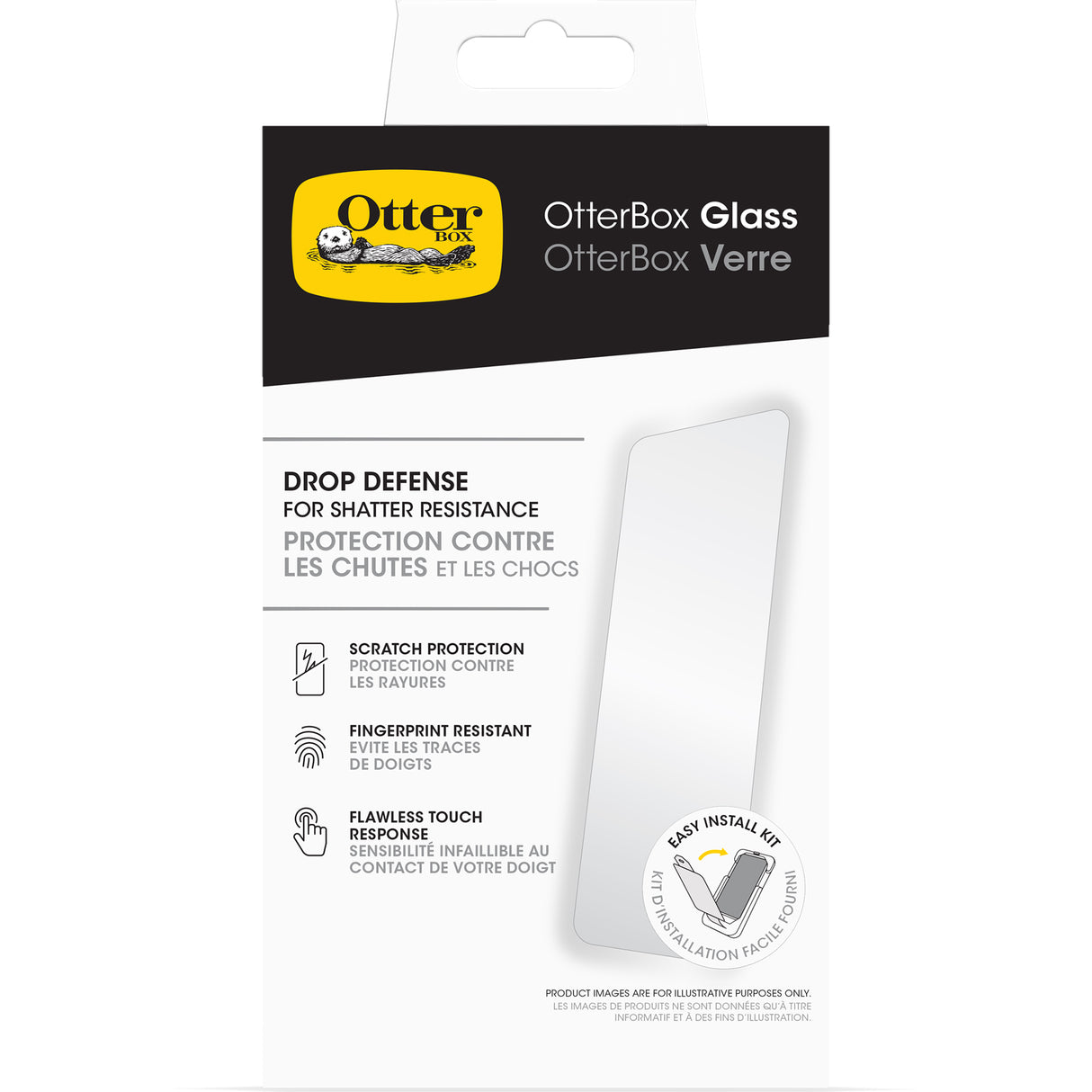 OtterBox Glass Screen Protector - For iPhone 16 Pro - Clear