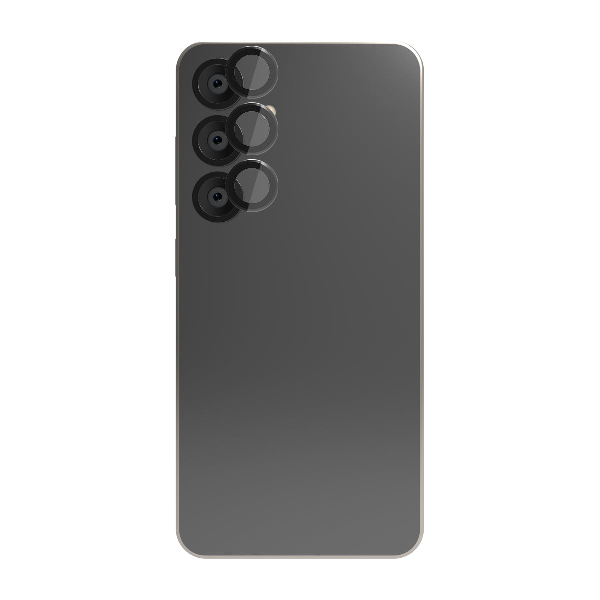 EFM Camera Lens Armour - For Samsung Galaxy S25+ - Carbon