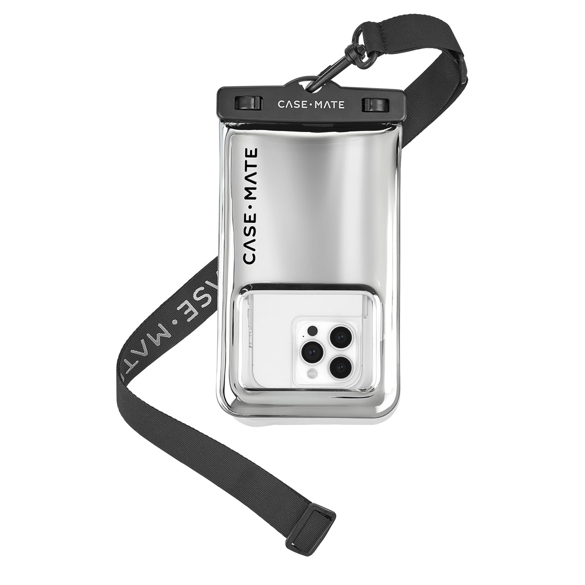 Case-Mate Waterproof Floating Pouch - Universal - Silver Chrome