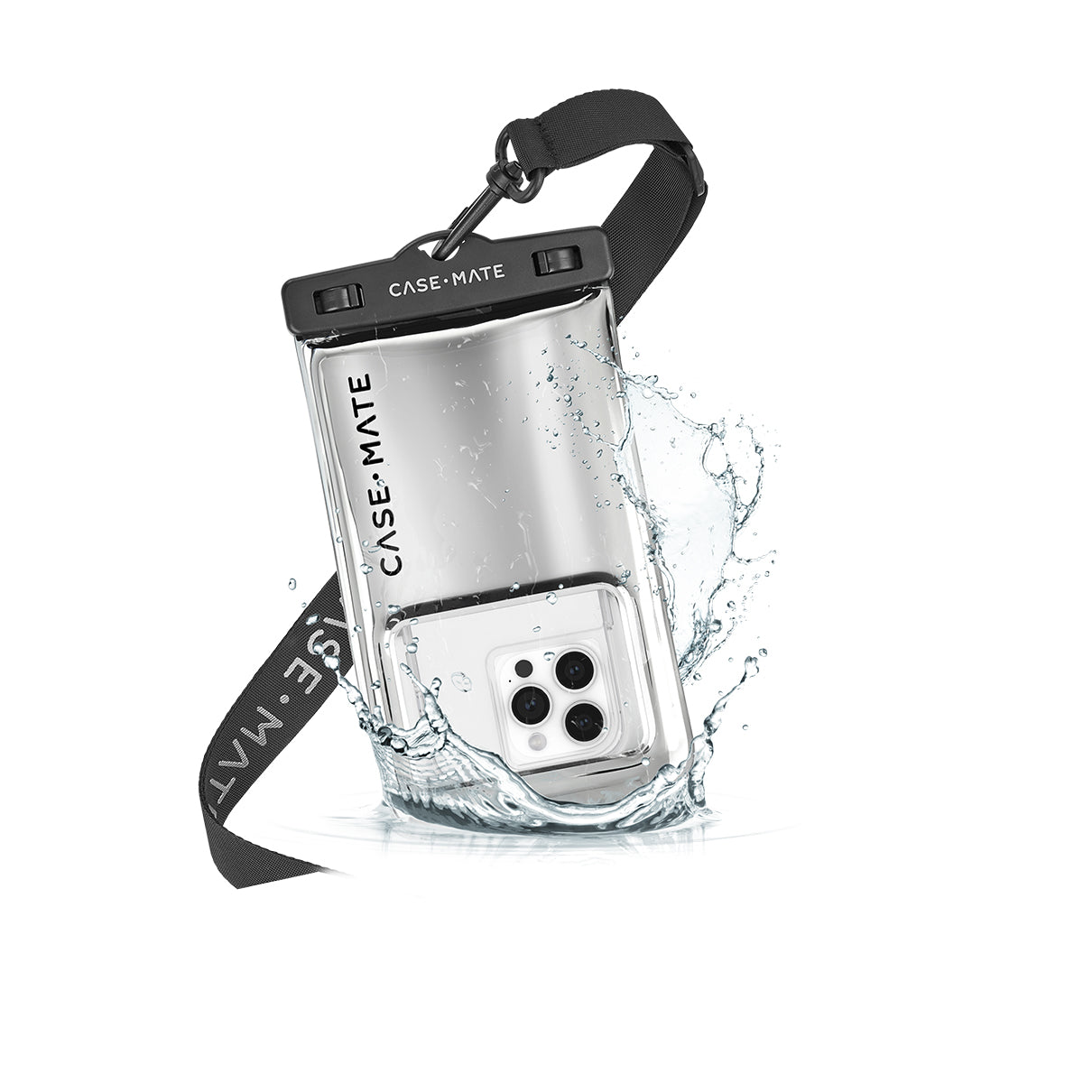 Case-Mate Waterproof Floating Pouch - Universal - Silver Chrome