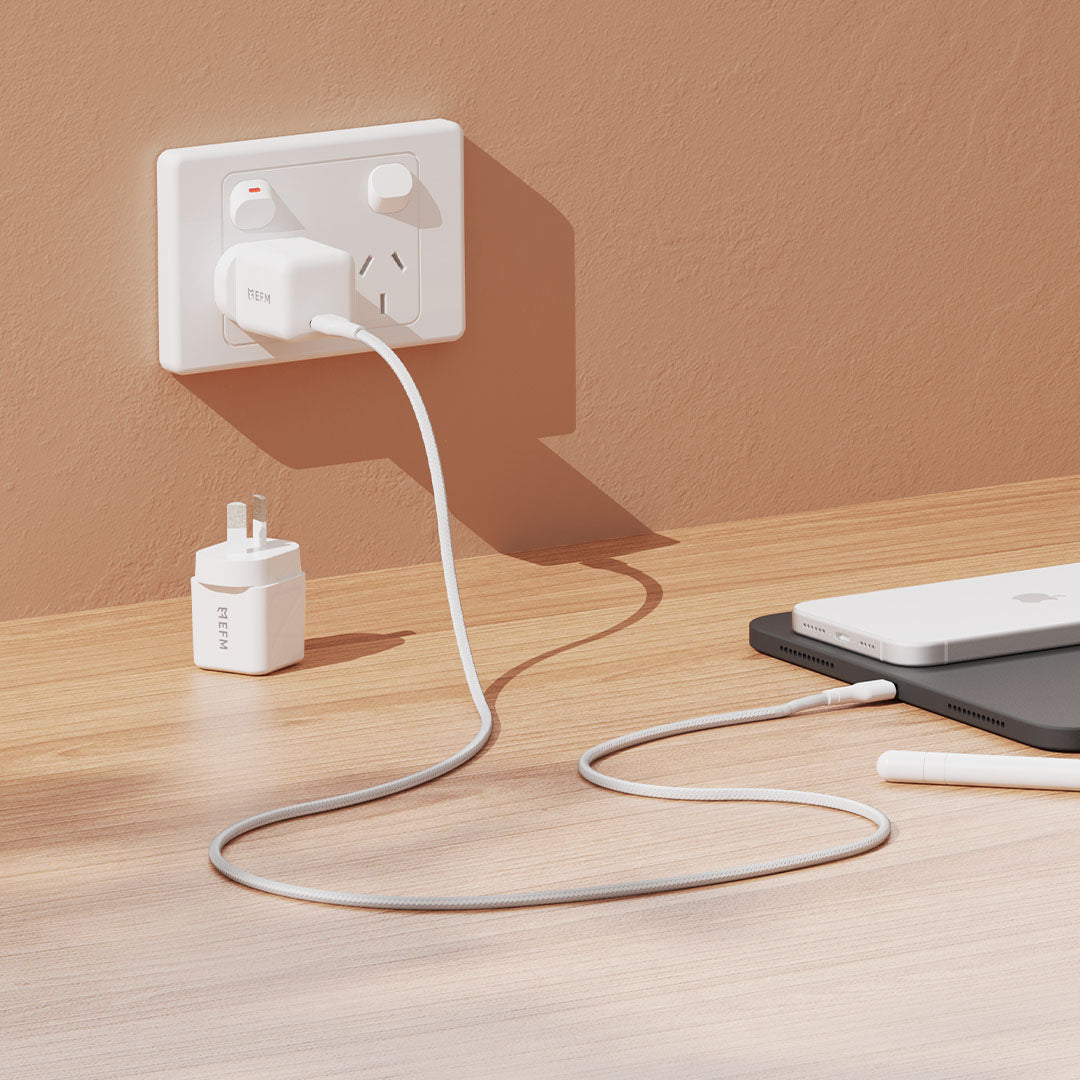 EFM ECO 30W GaN Wall Charger Twin Pack - With Power Delivery and PPS