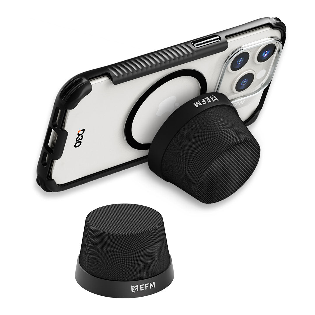 EFM Cloudbreak Mag Bluetooth Speakers Twin Pack - With MagSafe Compatibility - Black