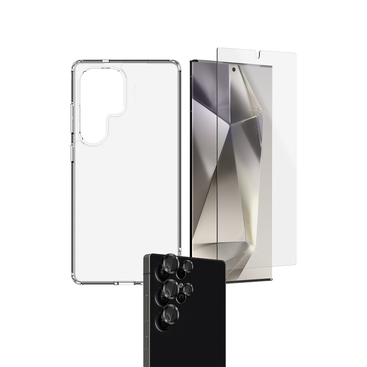 EFM 3-in-1 Case Screen & Camera Lens Armour Bundle - For Samsung Galaxy S25 Ultra