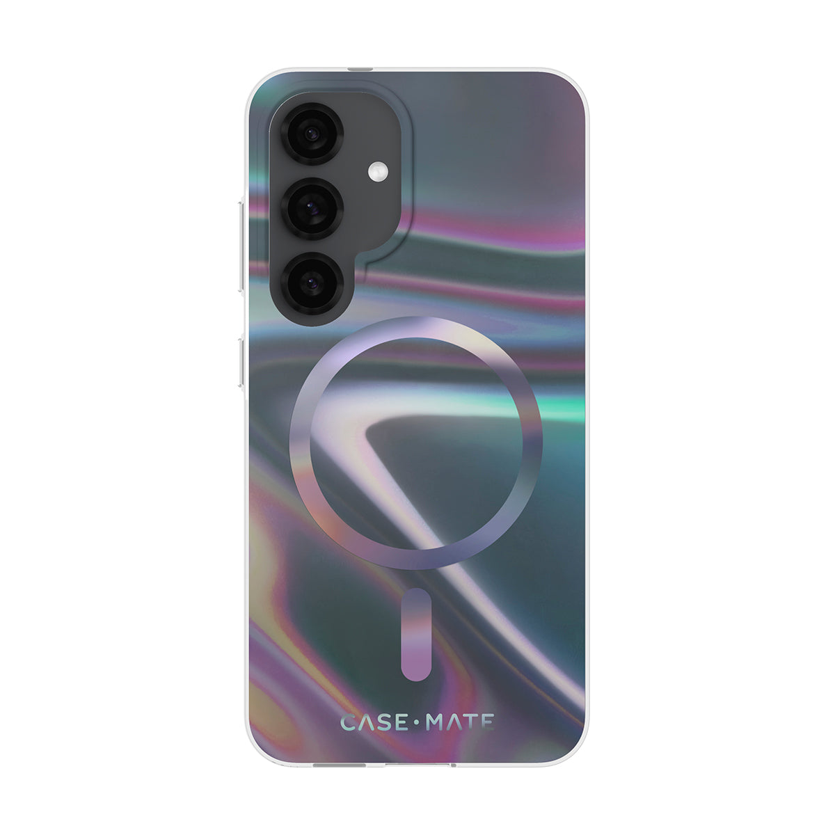 Case-Mate Soap Bubble Case  - For Samsung Galaxy S25 - Iridescent w/ Magnet