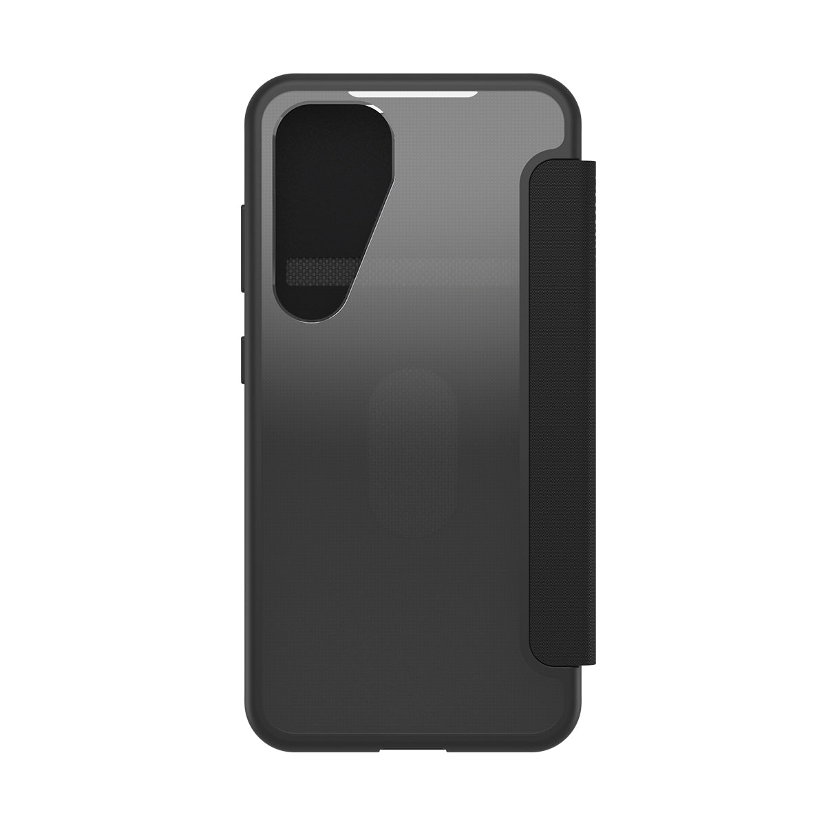 OtterBox React Folio Case - For Samsung Galaxy S25 - Black Crystal