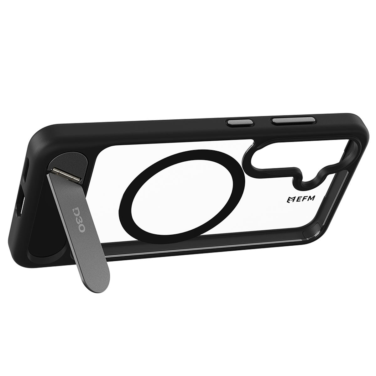 EFM Alta Case with D3O BIO - For Samsung Galaxy S25 - Black/ Clear