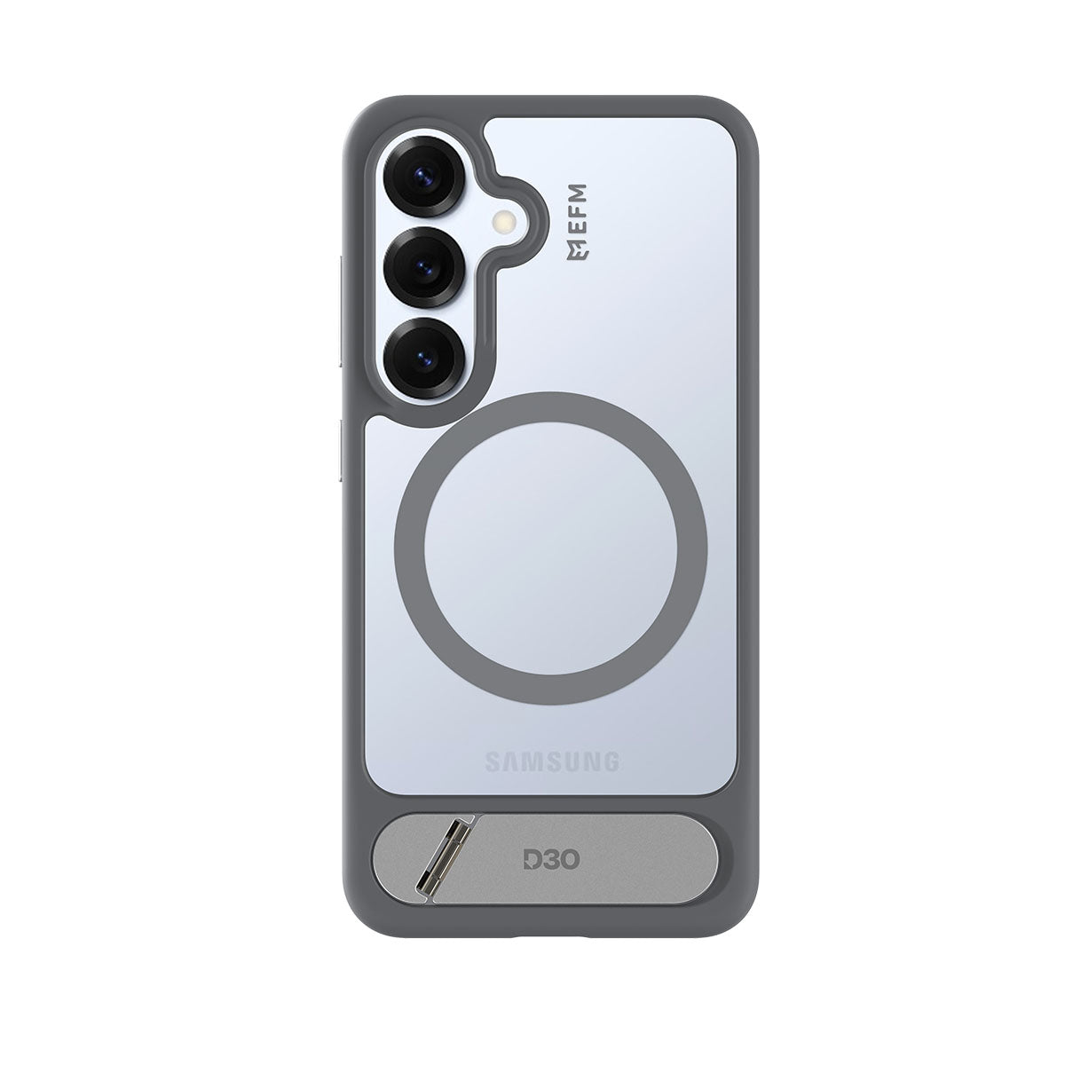 EFM Alta Case with D3O BIO - For Samsung Galaxy S25 - Grey/ Clear