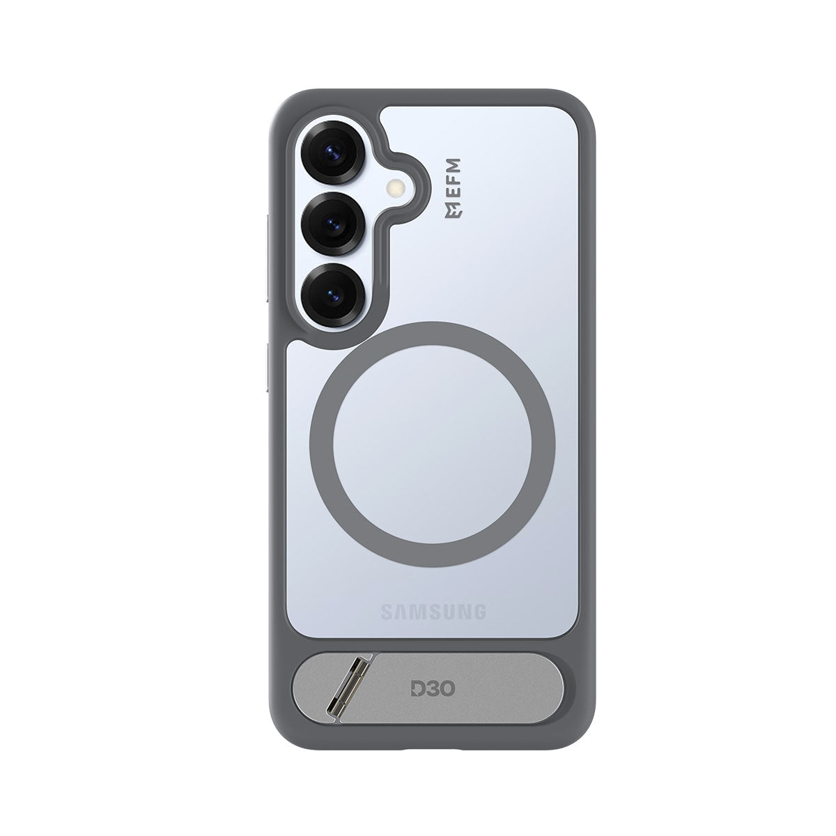 EFM Alta Case with D3O BIO - For Samsung Galaxy S25+ - Grey/ Clear