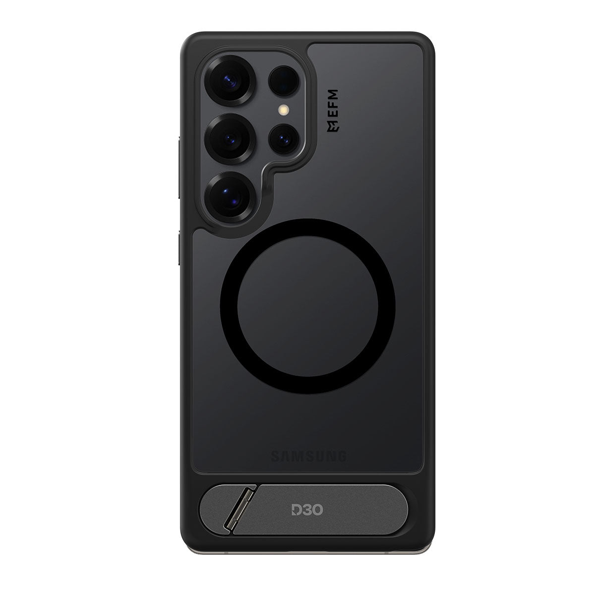 EFM Alta Case with D3O BIO - For Samsung Galaxy S25 Ultra - Black/ Clear