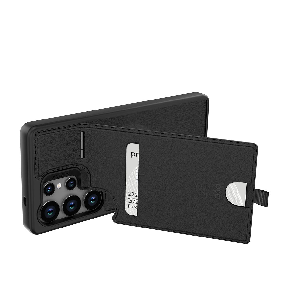 EFM Berlin Wallet Case with D3O BIOFor Samsung Galaxy S25 Ultra - Black