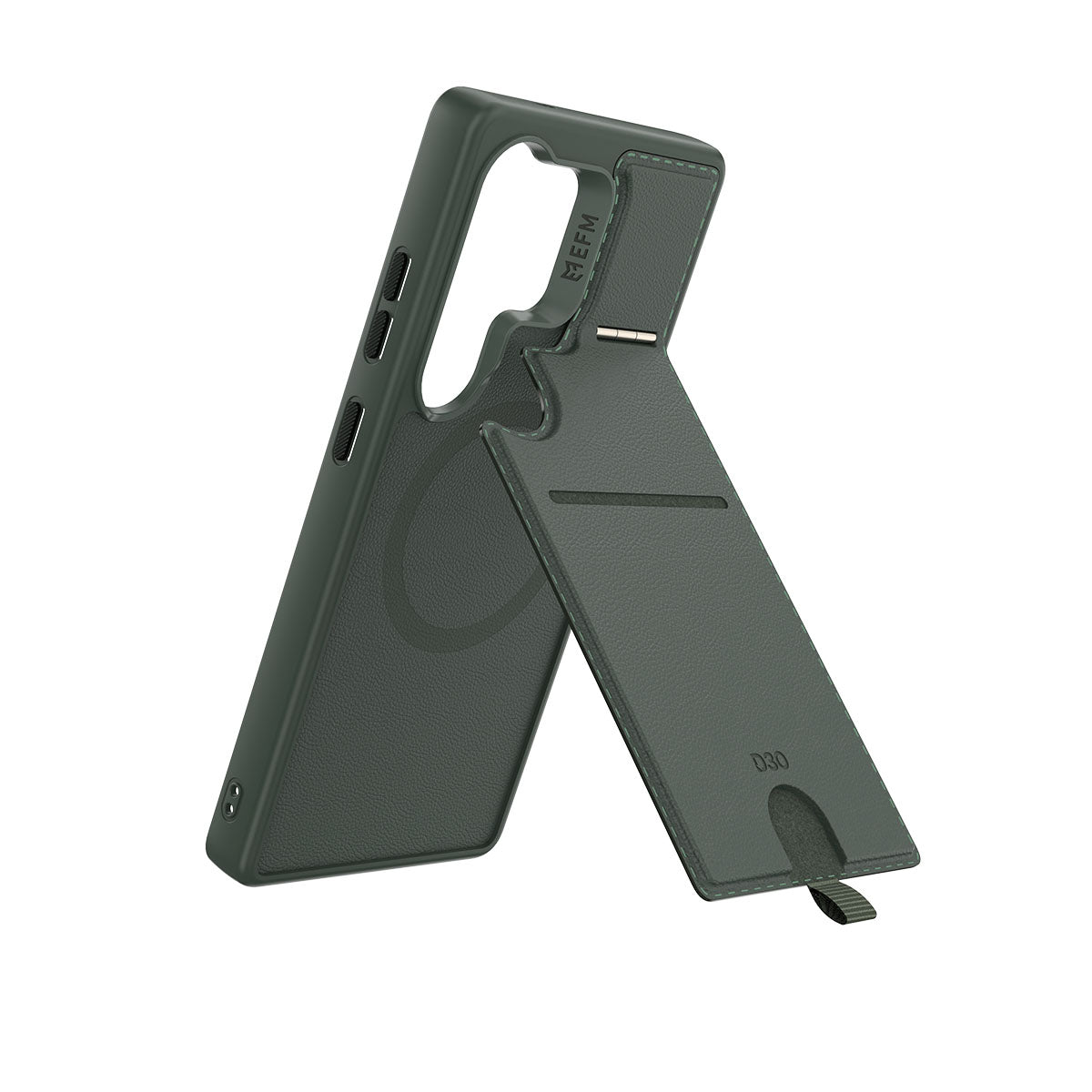 EFM Berlin Wallet Case with D3O BIO - For Samsung Galaxy S25 Ultra - Forest Green