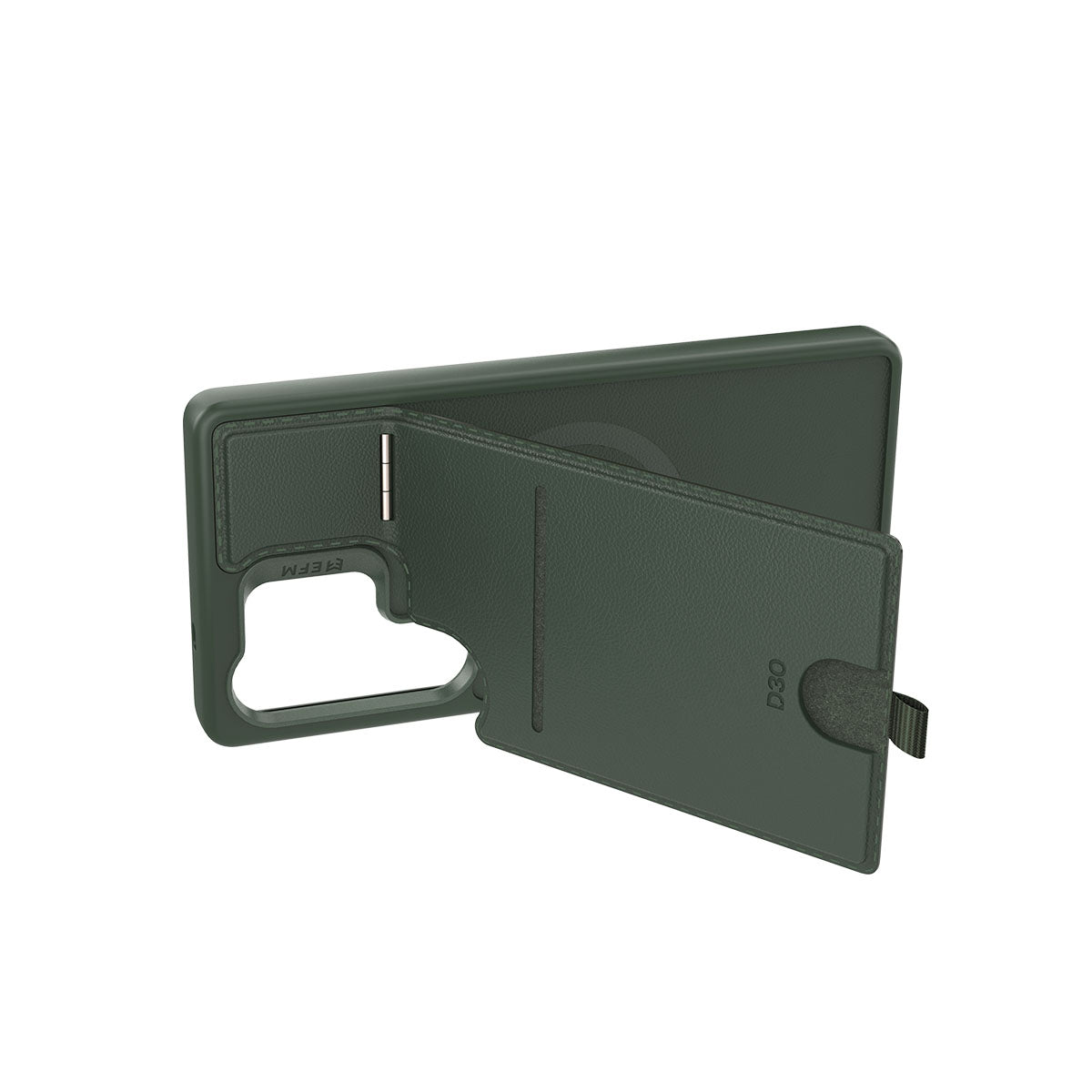 EFM Berlin Wallet Case with D3O BIO - For Samsung Galaxy S25 Ultra - Forest Green