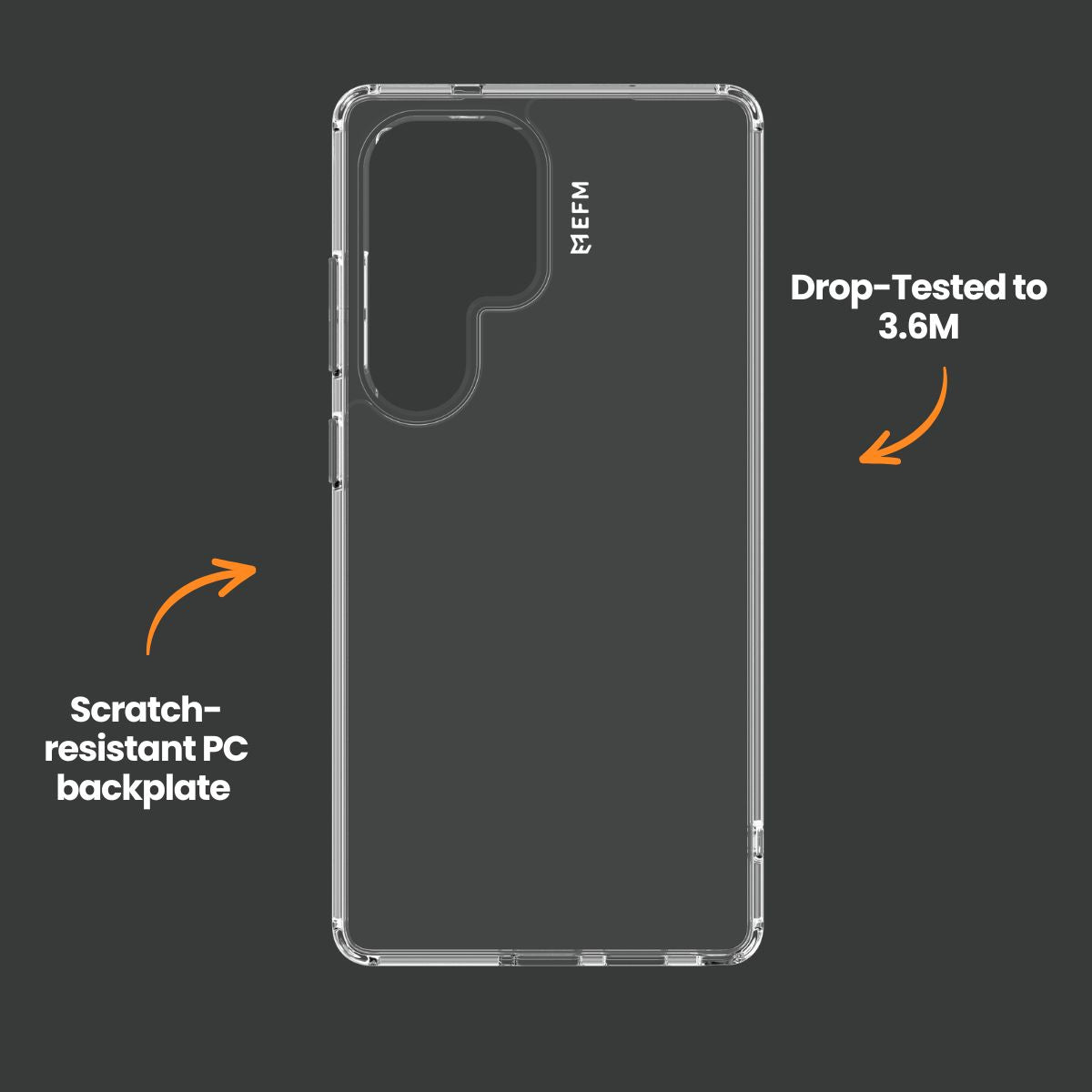 EFM Zurich Case Armour - For Samsung Galaxy S25 Ultra - Clear