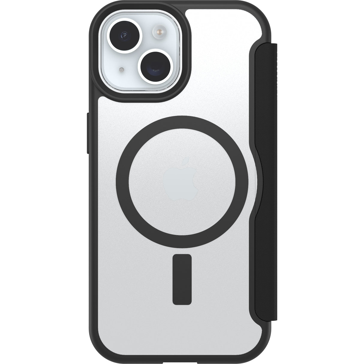 OtterBox React Folio MagSafe Case - For iPhone 16e/15/14/13 - Black Crystal