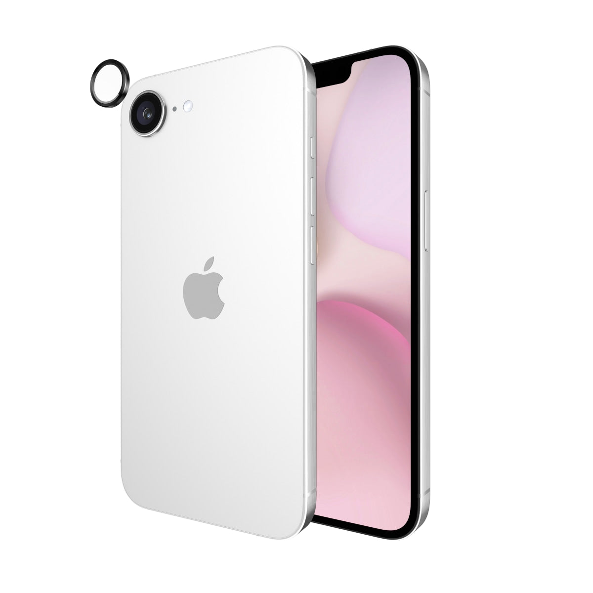 Case-Mate Aluminium Ring Lens Protector - For iPhone 16e/15/14/13 - Black