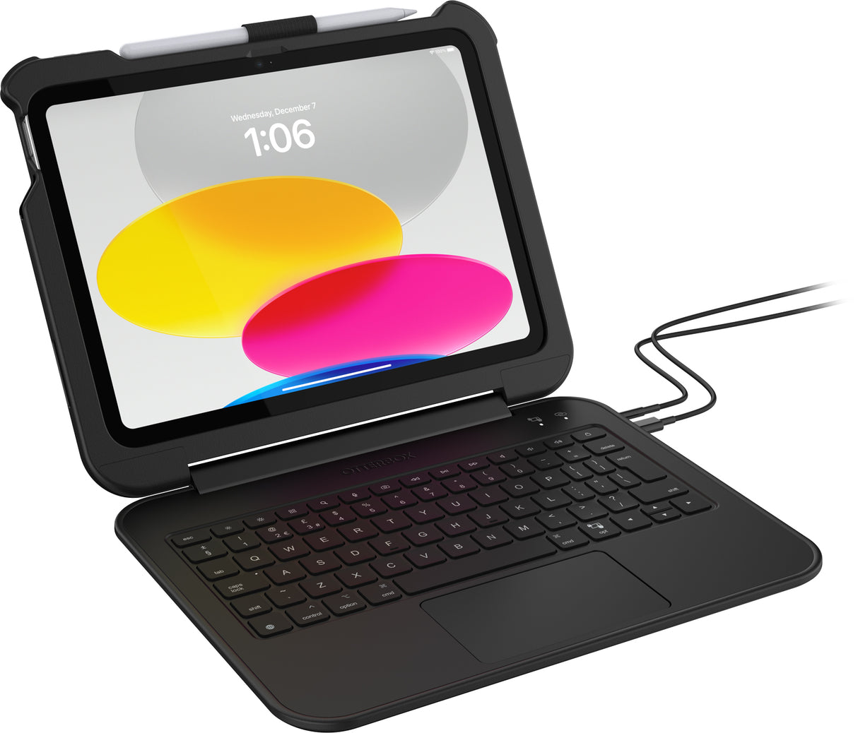 OtterBox Achiever Keyboard Case - For iPad A16 & 10th Gen 10.9 " (No Retail Packaging) - Black