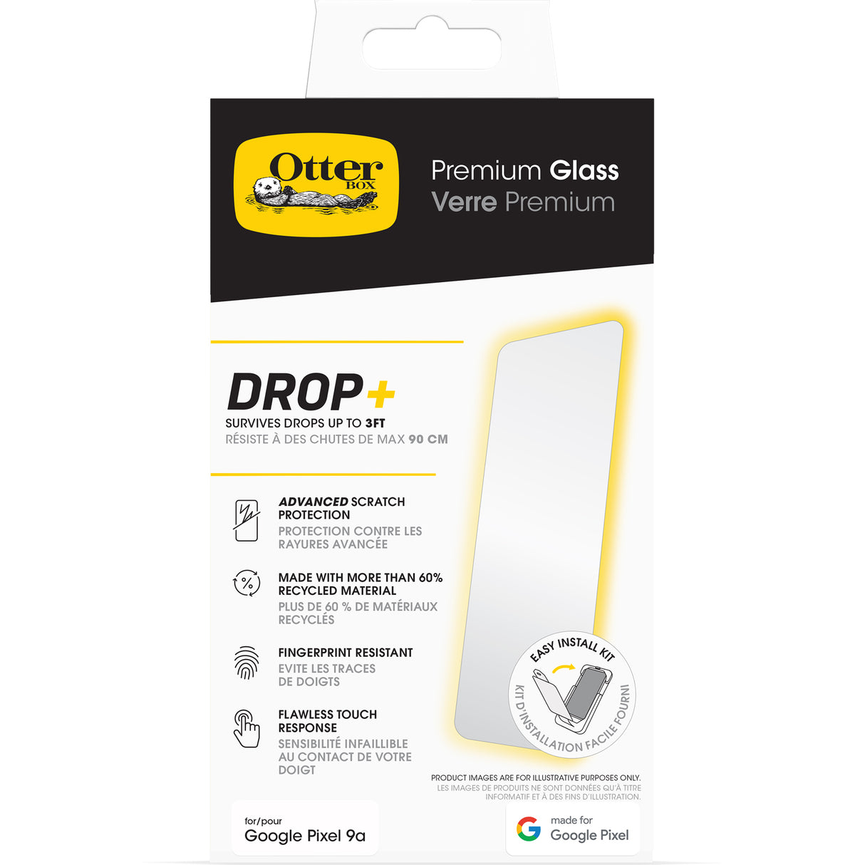 Otterbox Premium Glass Screen Protector - For Google Pixel 9a