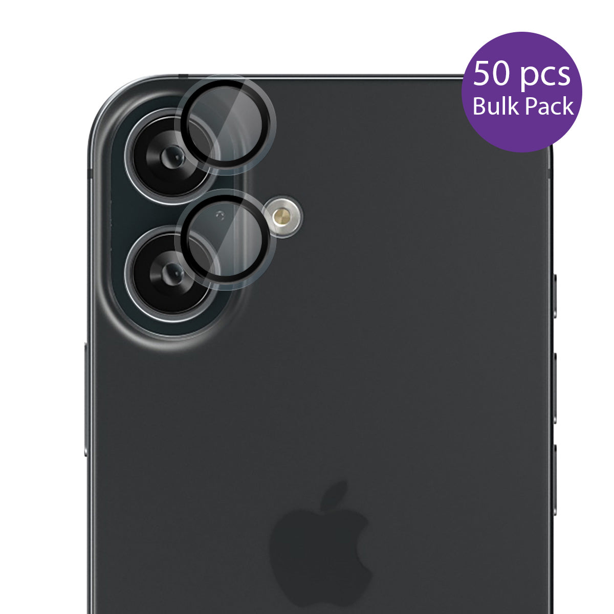 EFM Camera Lens Protector Bulk Pack - For iPhone 16 / 16 Plus - Clear