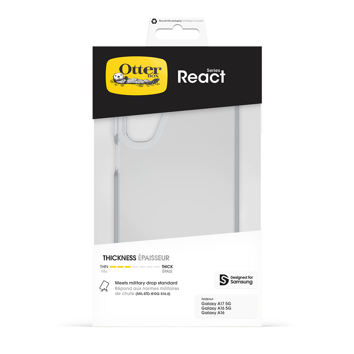 OtterBox React Case - For Samsung Galaxy A17/A16 5G - Clear