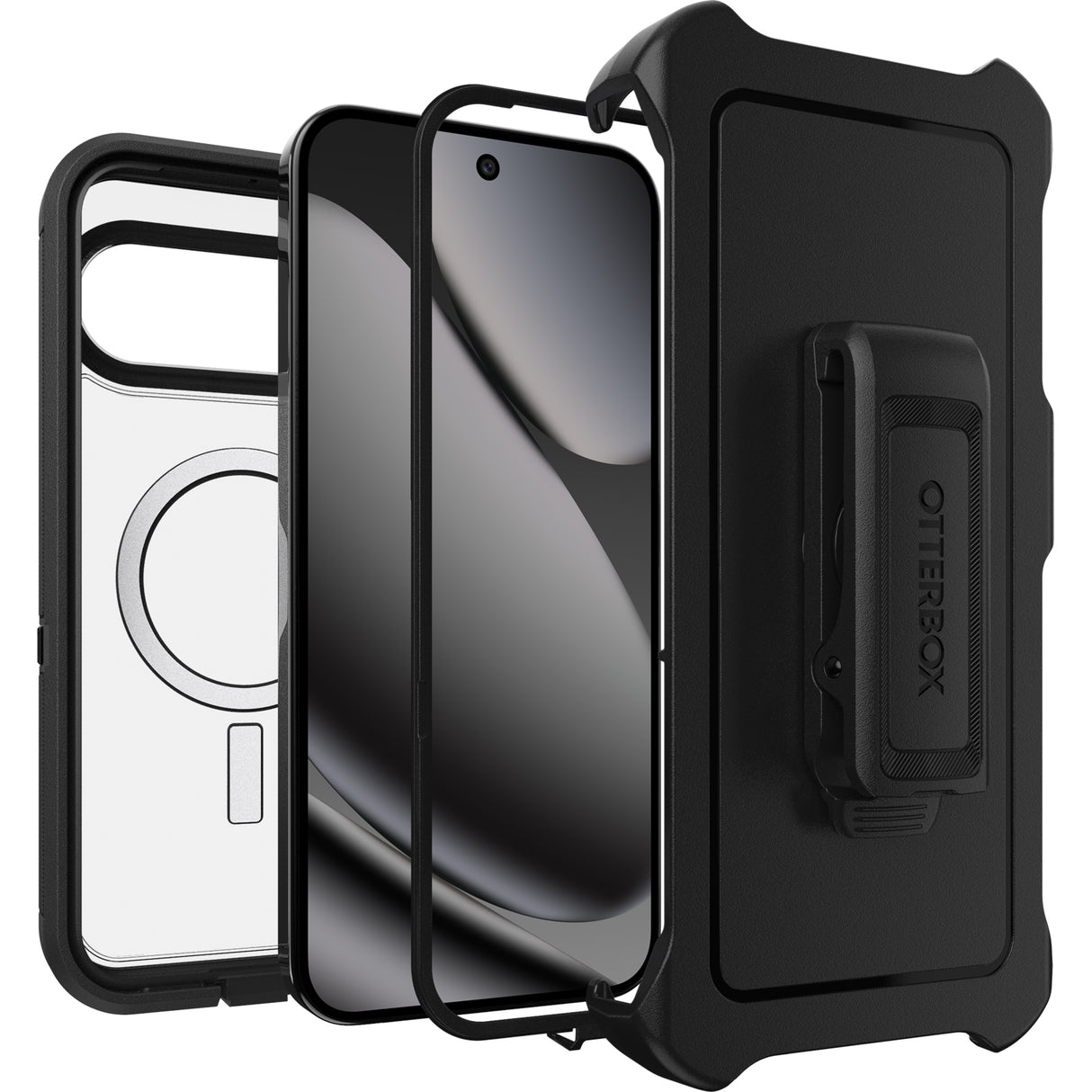 OtterBox Defender Pro XT Case w/Magnets - For Google Pixel 10 Pro XL - Dark Side Black