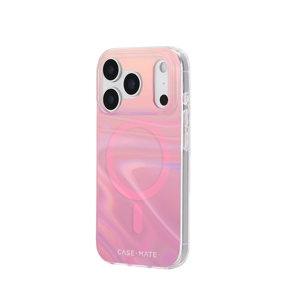 Case-Mate Peach Bubble MagSafe Case - For iPhone 17 Pro - Iridescent