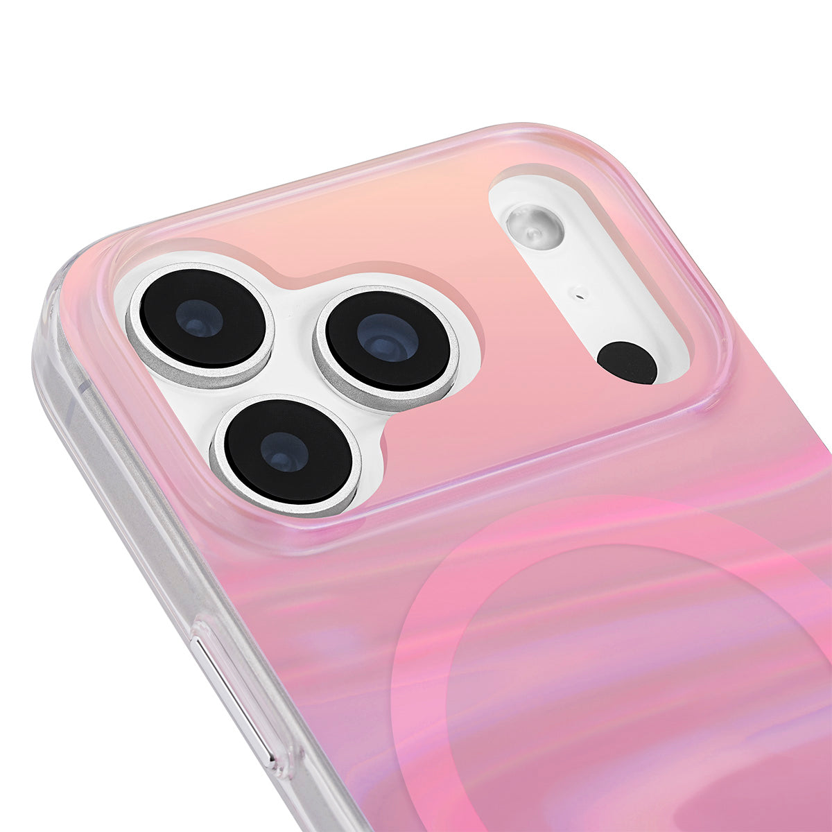 Case-Mate Peach Bubble MagSafe Case - For iPhone 17 Pro - Iridescent