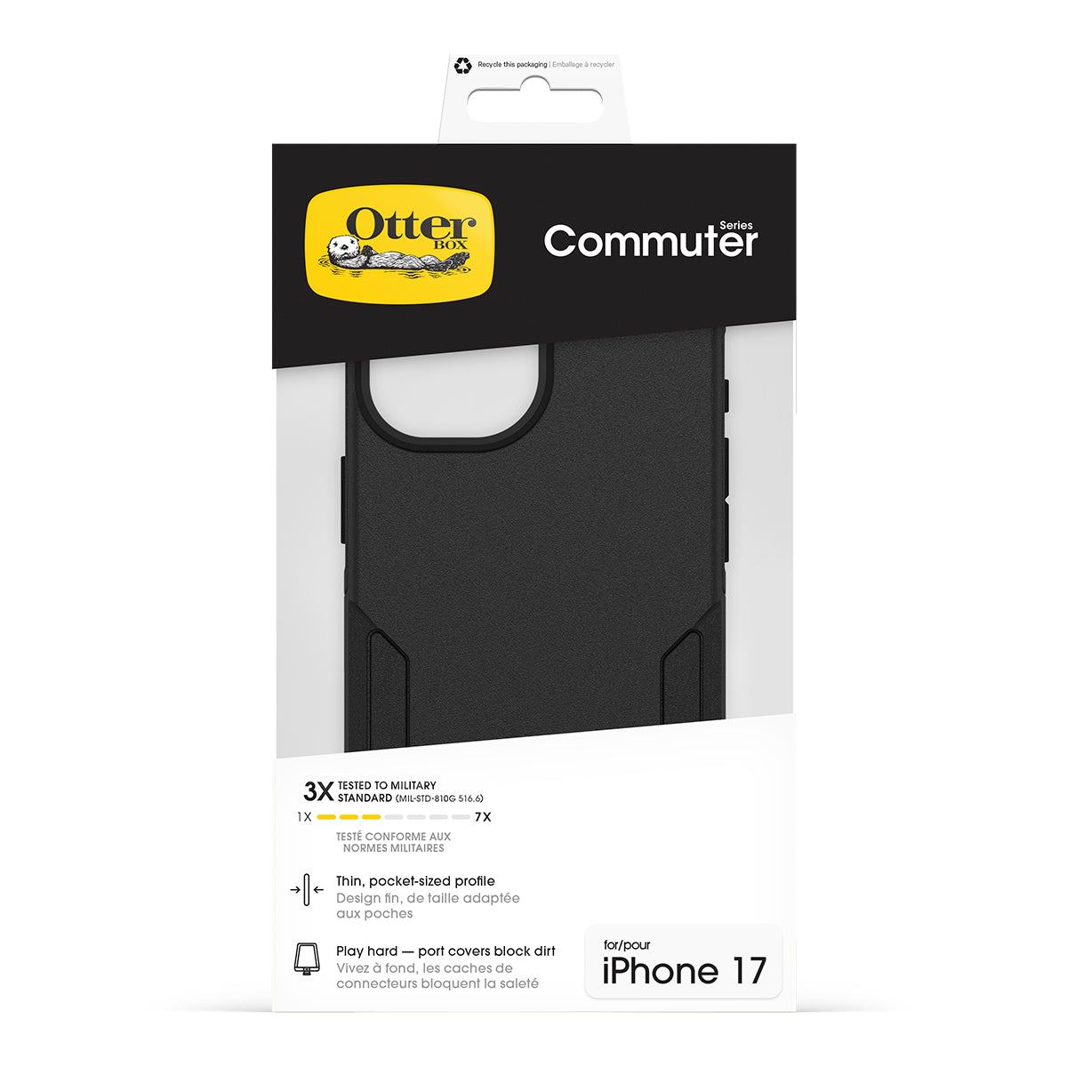OtterBox Commuter Case with Camera Control - For iPhone 17 - Black