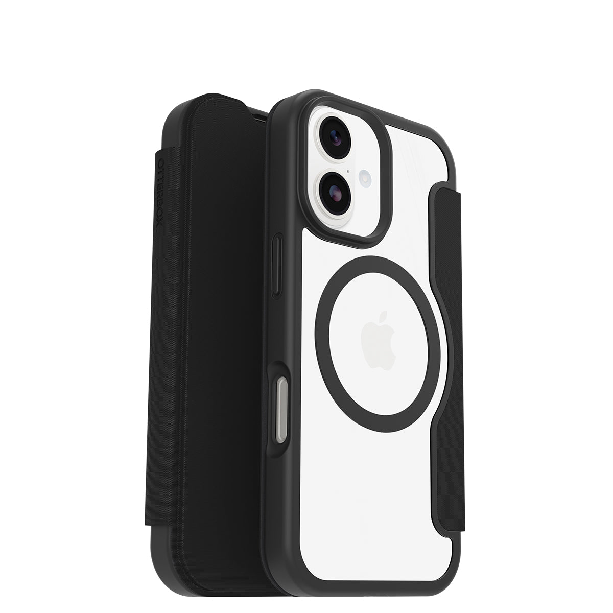 OtterBox React Folio MagSafe Case - For iPhone 17 - Black Crystal