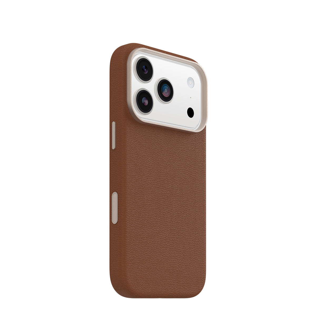 OtterBox Symmetry MagSafe Cactus Leather Case with Camera Control - For iPhone 17 Pro - Desert Saddle Brown