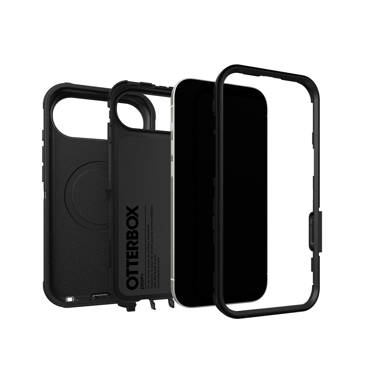 OtterBox Defender Pro Case with Camera Control - For iPhone Air - Black