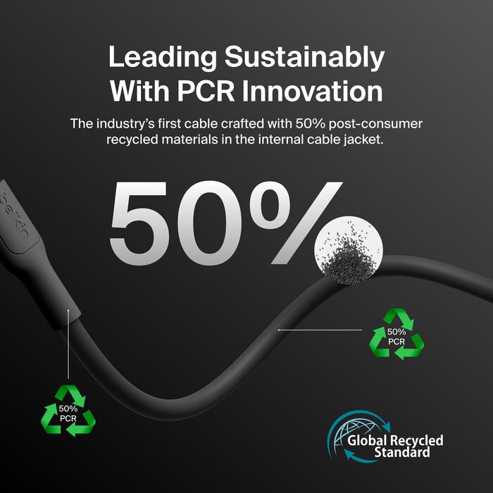 Belkin Boost Charge USB-C to C 60W Cable - 1m - Universally compatible - Black