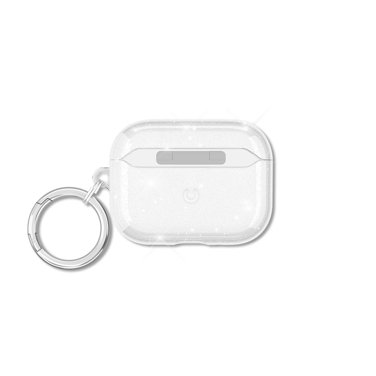 Case-Mate Twinkle Case - For AirPods Pro 3 - Twilight Silver with Silver Carabiner