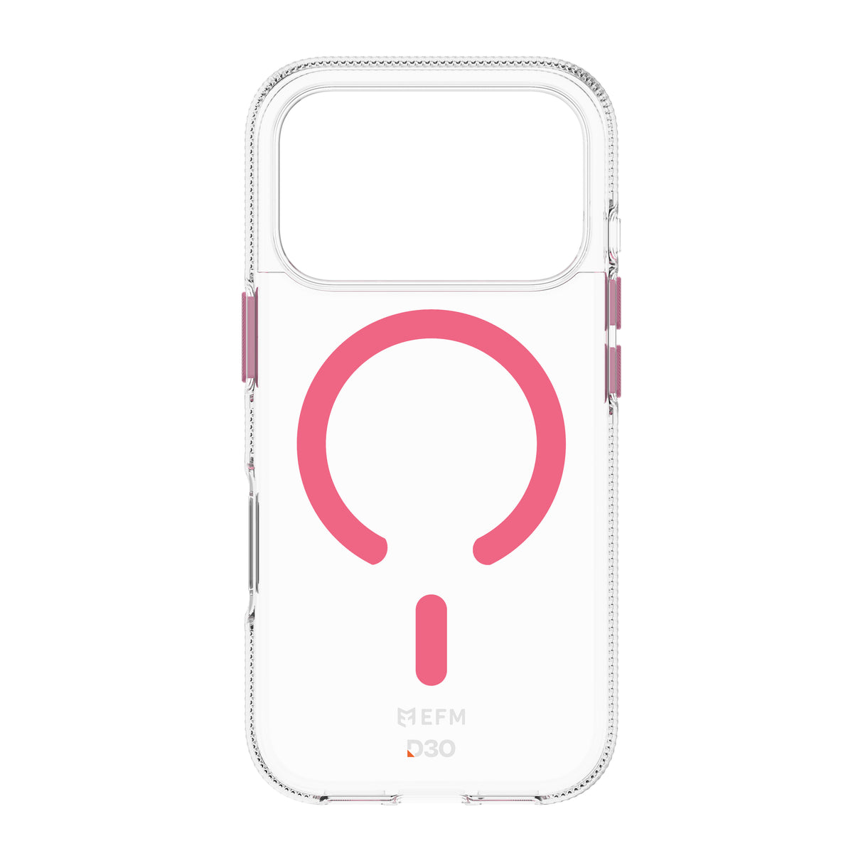 EFM Ibiza Glow In The Dark Case with D3O Zero - For iPhone 17 Pro - Pink