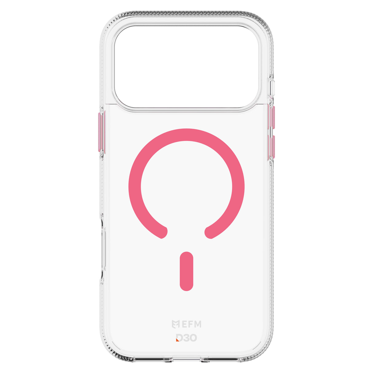 EFM Ibiza Glow In The Dark Case with D3O Zero - For iPhone 17 Pro Max - Pink