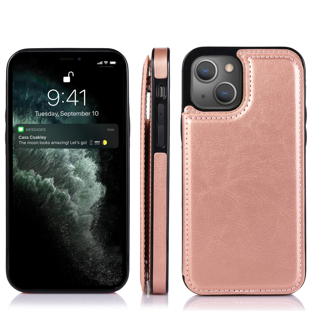 iPhone 15 Pro PU Leather Case