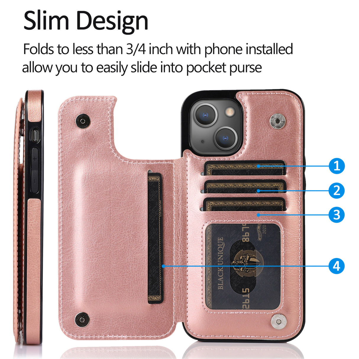 iPhone 14 Plus PU Leather Case