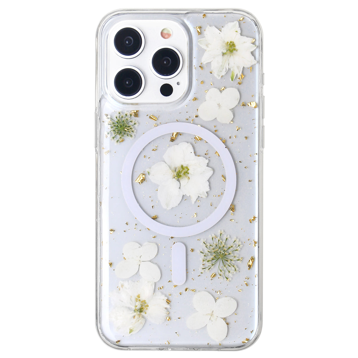 iPhone 14 Promax Star Real Flower Magsafe Case