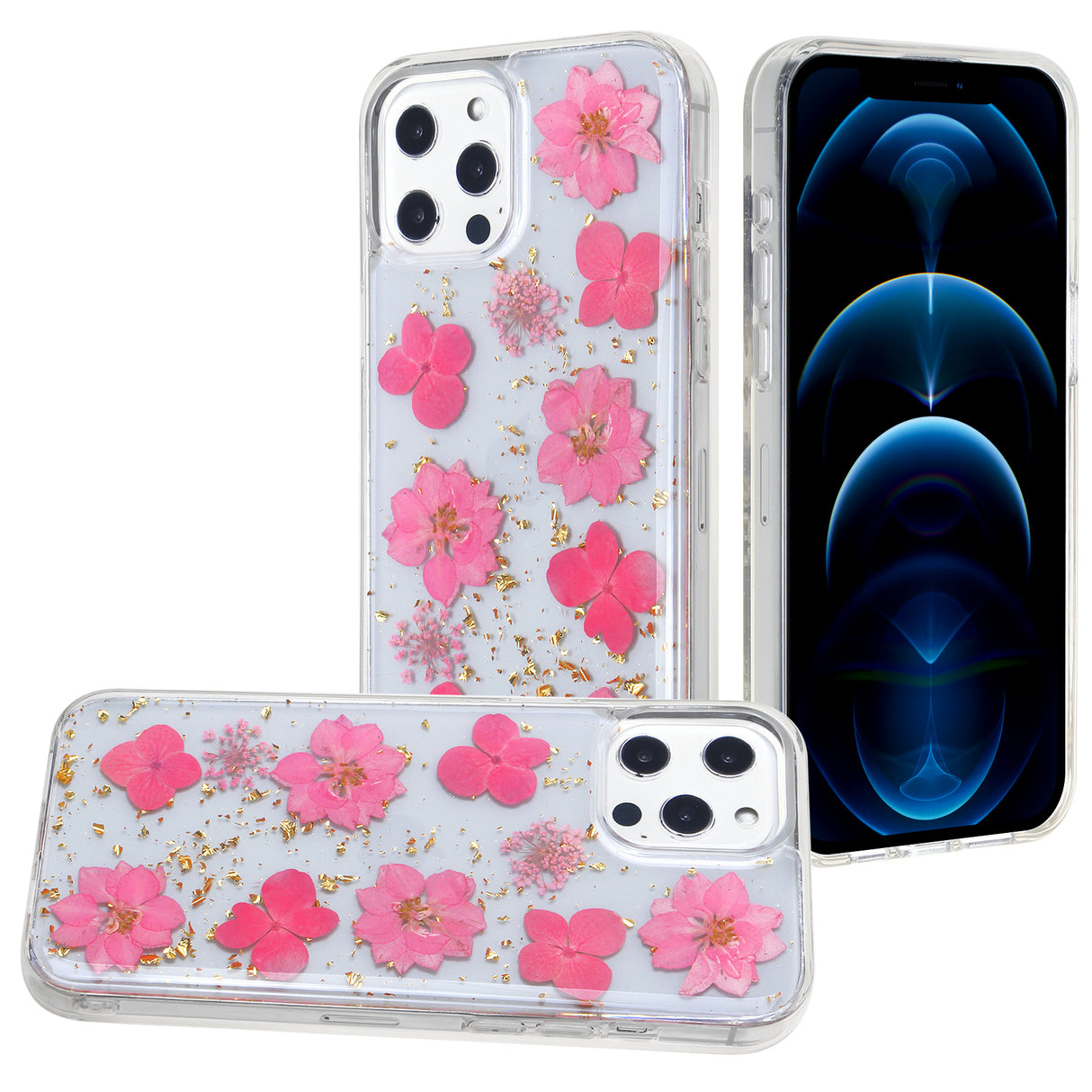 iPhone 12 Star Real Flower Case