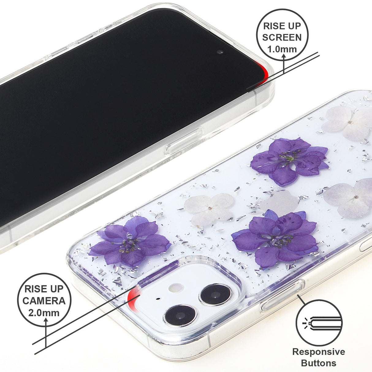 iPhone 12 Promax Star Real Flower Case