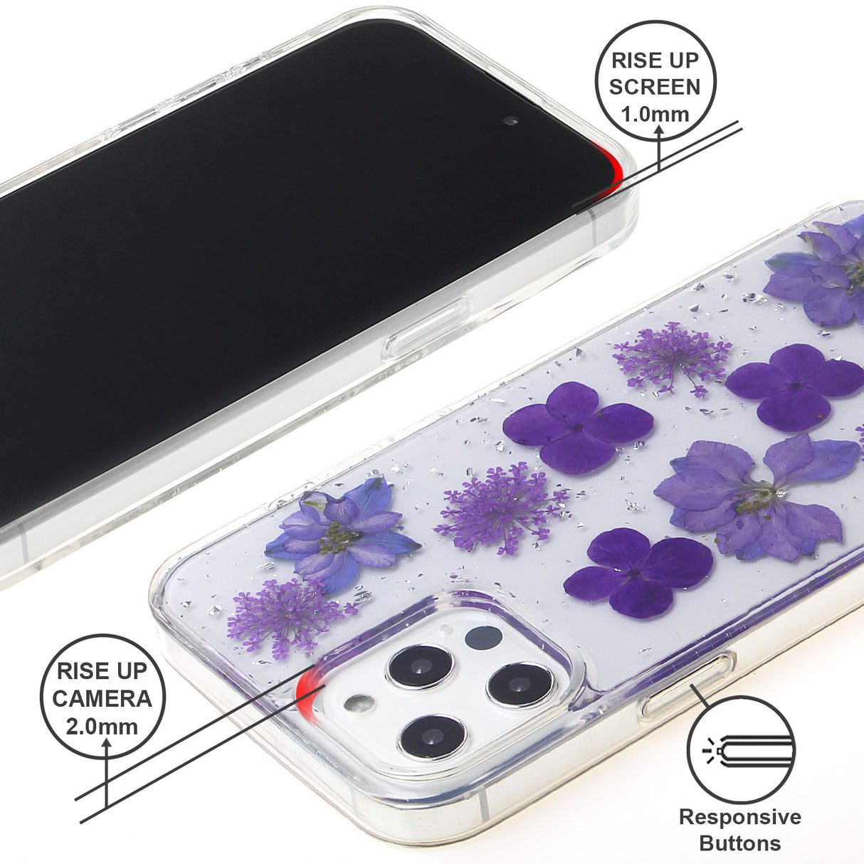 iPhone 11 Promax Star Real Flower Case