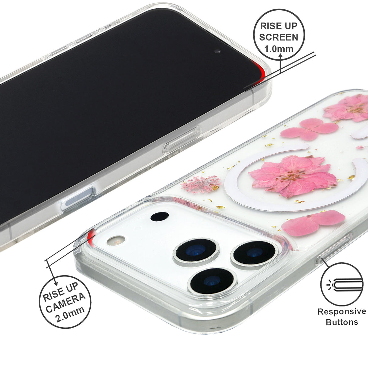 iPhone 17 Air Real Flower Magsafe Case