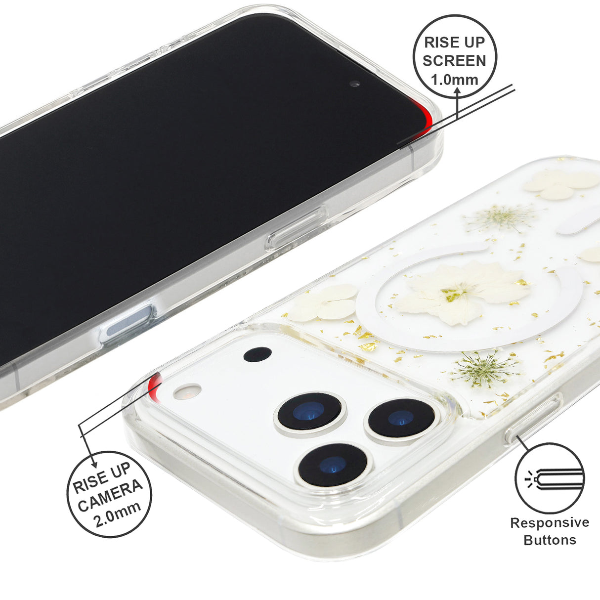 iPhone 17 Air Real Flower Magsafe Case